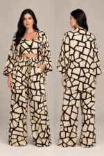Conjunto Feminino Kimono Com 3 Peças - Imagem 2