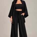 Conjunto Feminino Kimono Com 3 Peças