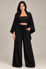 Conjunto Feminino Kimono Com 3 Peças